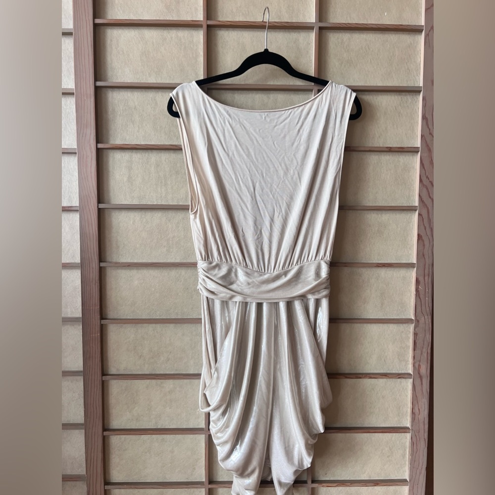 Alice and Olivia silver mini dress